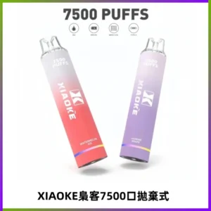 XIAOKE梟客7500Puffs跑馬燈拋棄式電子煙 可發光一次性